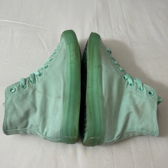 Converse All Star Chuck‎ Taylor Hi Top Peppermint Green Sneakers M 6.5/Women 8.5 - Picture 13 of 16